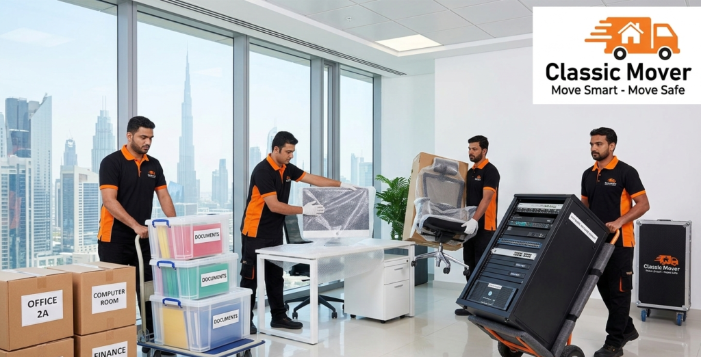 Trusted Movers UAE transporting securely packed furniture